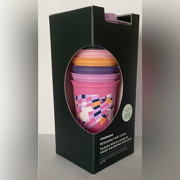 Starbucks Kitchen Starbucks Spring 223 Reusable Color Changing Hot Cups With Lids Poshmark
